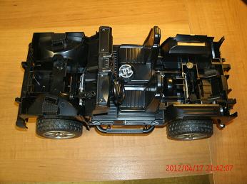 side view of unmodified toy car